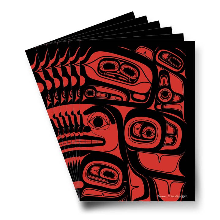 Formline #4 - Sleeved Formline Art Cards (Dozen) for wholesale by The Shotridge Collection