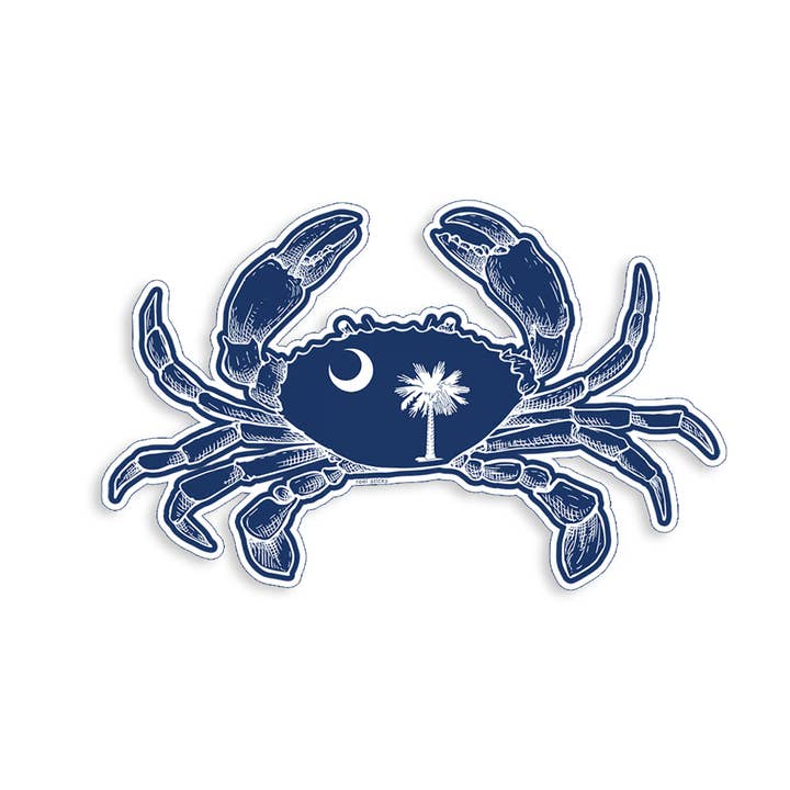 South Carolina Crab Sticker for wholesale by Real Sticky