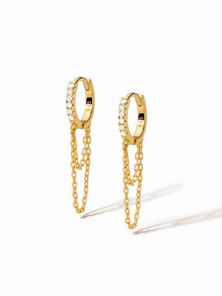 Huggies de elo de corrente por atacado de Sami Jewels