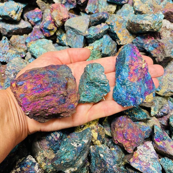 Crystal Peacock Ore Chalcopyrite Stone Chakra Reiki and other Purchase Wholesale peacock ore. Free Returns & Net 60 Terms on Faire trending on Faire.