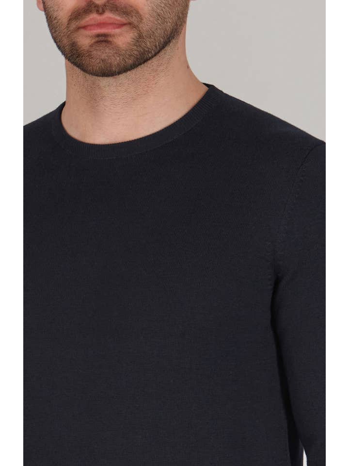 Paul James Knitwear - Wholesale Knitted jumper – Men′s - Men's Cotton Crew Neck Jumper12