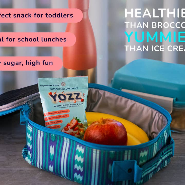 Nutrient Elements - Wholesale Dried/Dehydrated Fruit - 10 Pack - Yozz Freeze Dried Yogurt + Strawberry Probiotic Snack