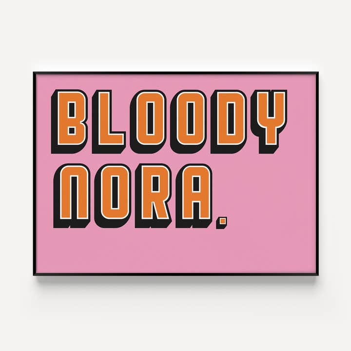 Bloody Nora Yorkshire Art Print for wholesale by Twisted Rebel Designs