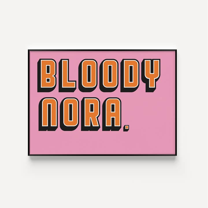 Bloody Nora Yorkshire Art Print for wholesale by Twisted Rebel Designs