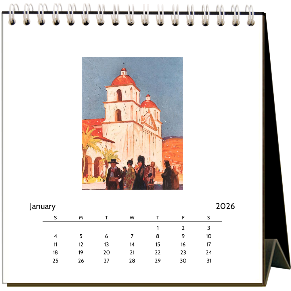 Found Image Press - Wholesale Calendar - Santa Barbara 2026 Desk Calendar2