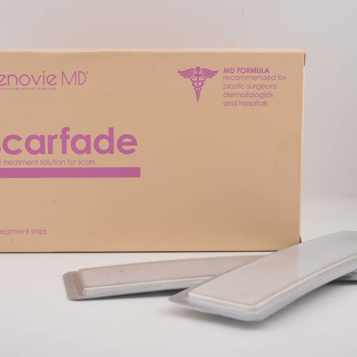 GenovieMD - Wholesale Acne/Hydrocolloid Patch - Scarfade (4 Strips/Pack), Silicone Scar Sheets/Scar Tape