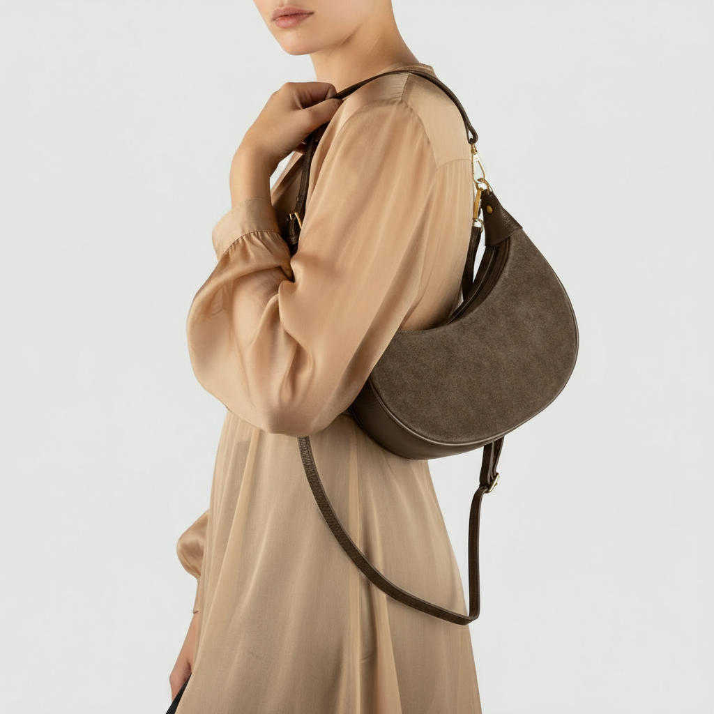 TAKEASY - Vente Sac porté épaule – femme - Sac à bandoulière en cuir suédé41