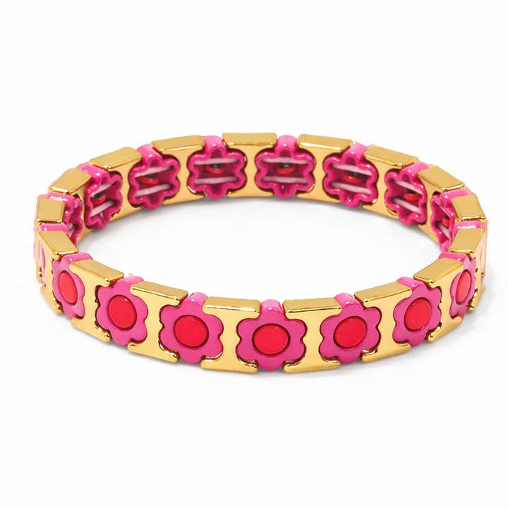 Belle Flower Power Armband | B105 voor wholesale door Belle By Elle