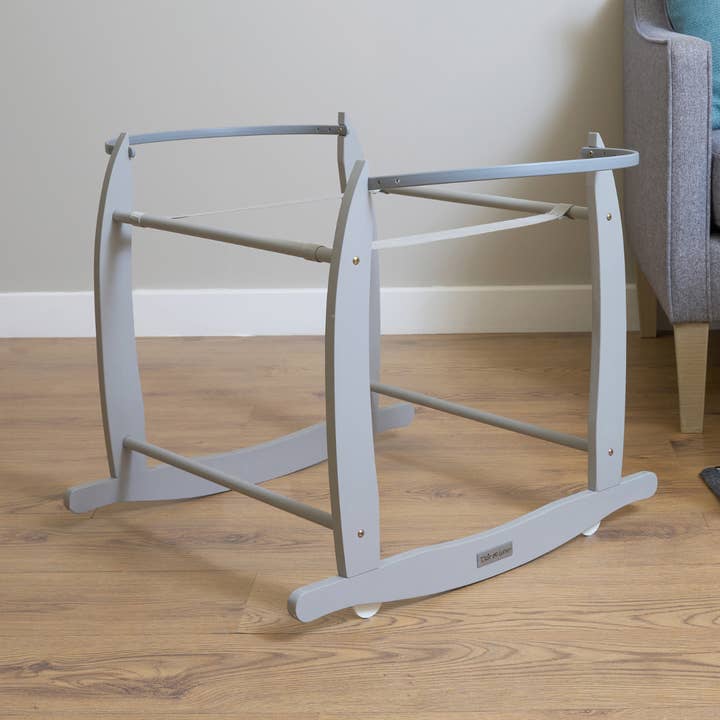 Deluxe grijze Moses Basket schommelstandaard voor wholesale door Clair De Lune