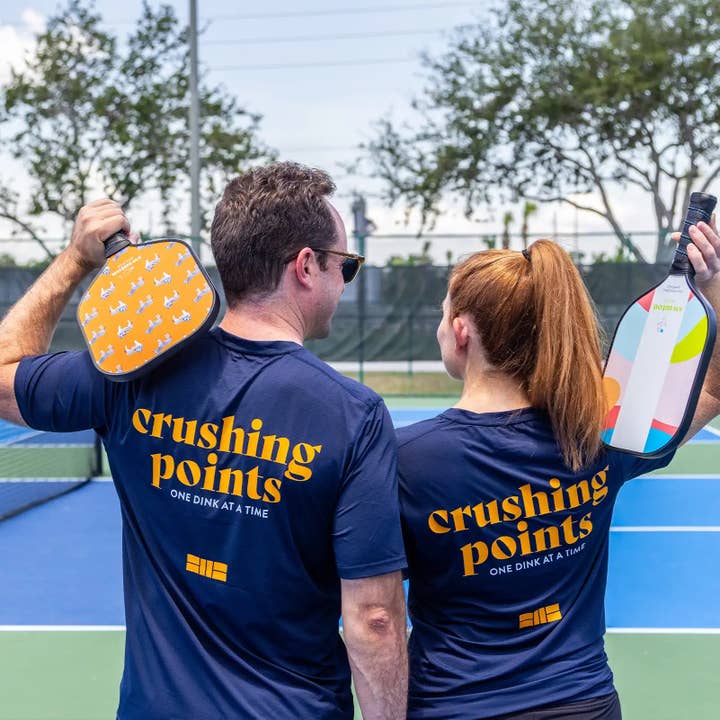 Damers Serving Looks, Crushing Points Pickleball T-shirt för wholesale av Swinton