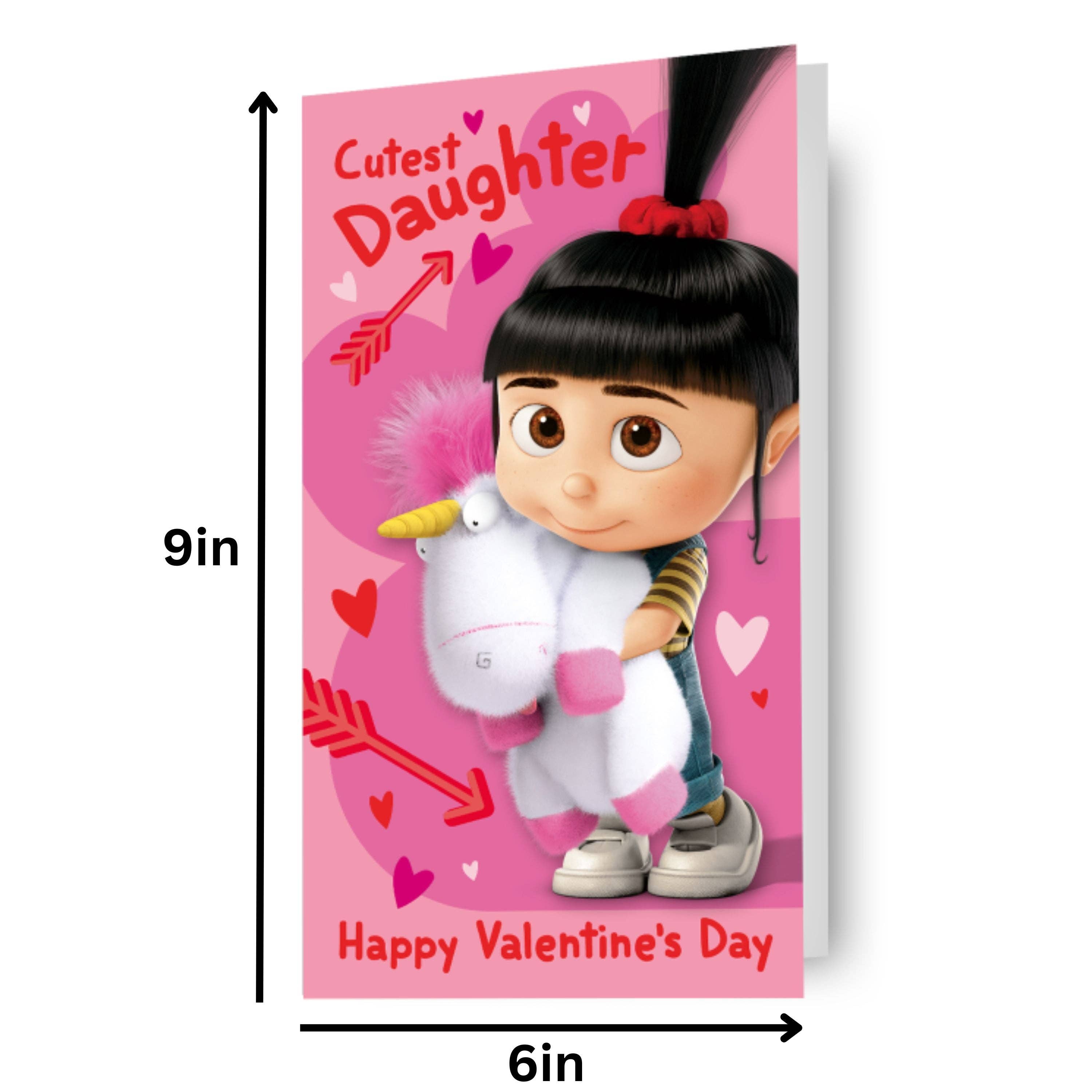 Danilo Promotions Ltd – wholesale Valentine's Day card – Despicable Me Minions 'Cutest Daughter' Valentine's Day Card1