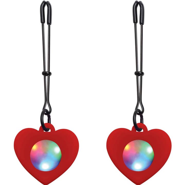 Pinces à tétons en silicone en forme de cœur pour la vente par Charmed