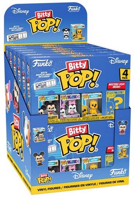 KIDDY-MOOV – Großhandel Spielfigur – Kinder – Funko Bitty Pop Disney - Mickey Maus und Minnie Maus (rosa Dr)0