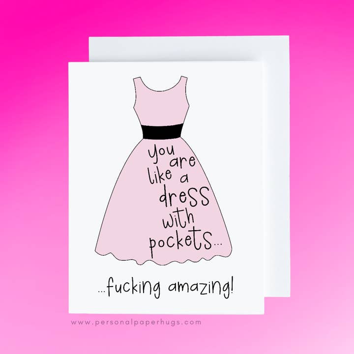 F*cking Amazing Friendship Encouragement Card for wholesale by Personal Paper Hugs