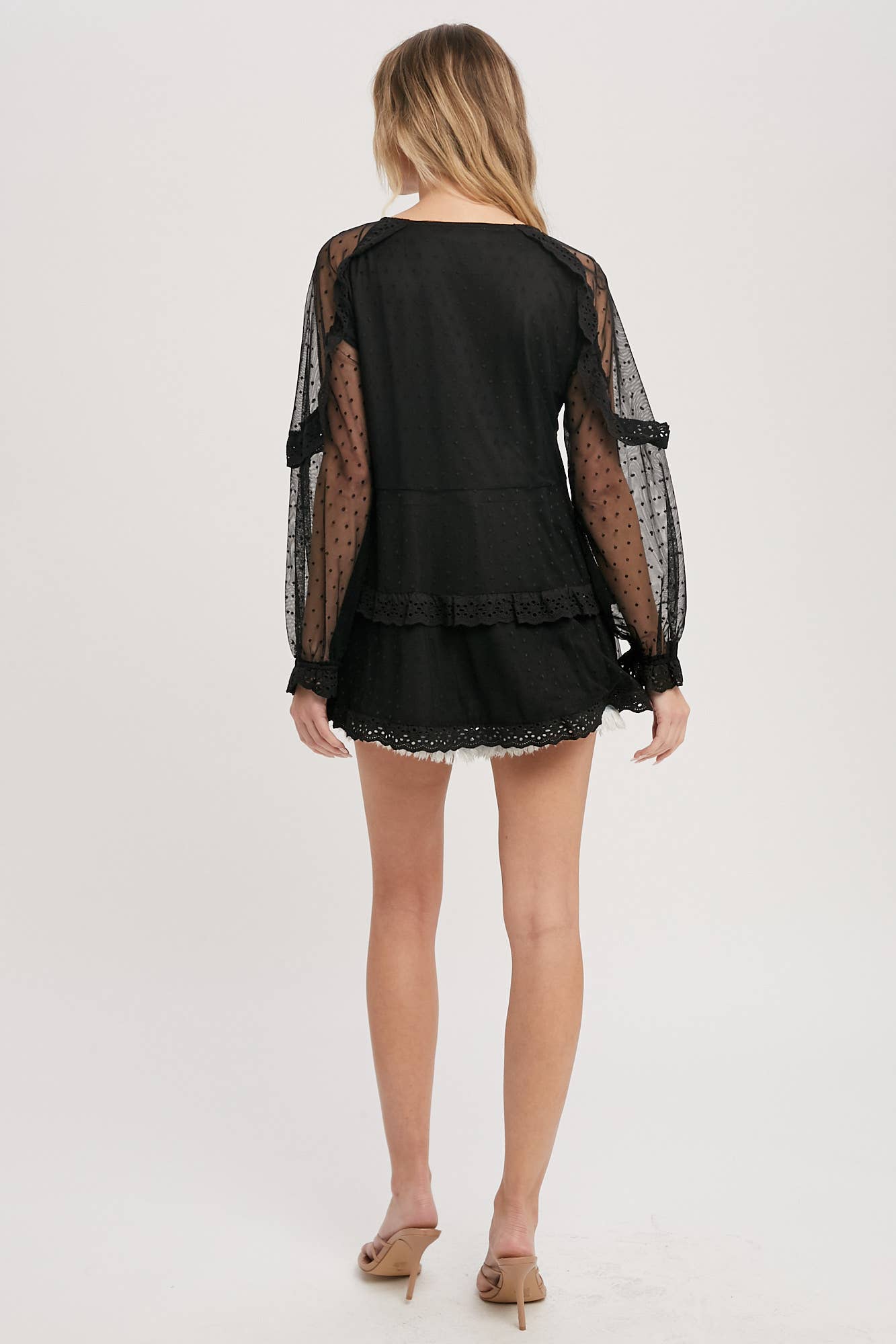 Bluivy - Wholesale Tunic - Women's - DOTTED TULLE LACE TUNIC12