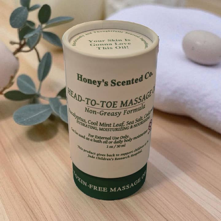 Krops- og massageolier for engroshandel hos Honey's Scented Company