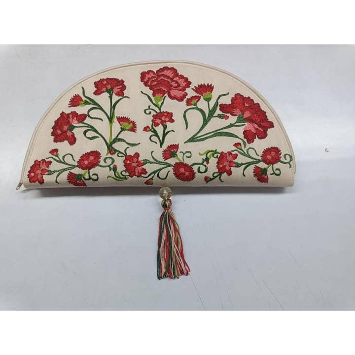 Beige Káhyra Fair Carnations Bag for wholesale by Káhyra