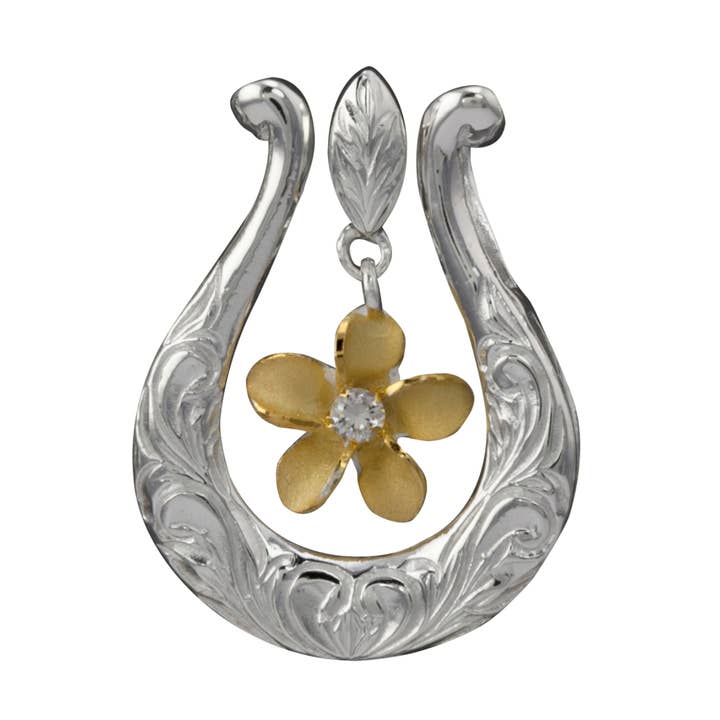 Plumeria Luck Charm for wholesale by Silver Gallery