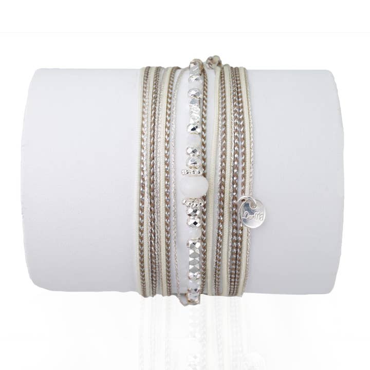 Women's Silver Moonstone Bracelet 24 for wholesale by LOetMA
