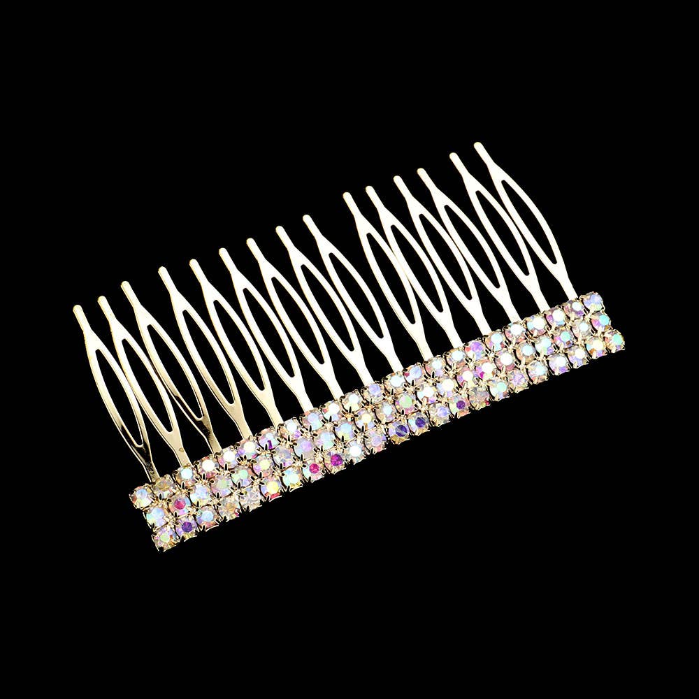 Sensibling Corp. - Wholesale Hair Pin - Crystal Rhinestone Pave Hair Comb1