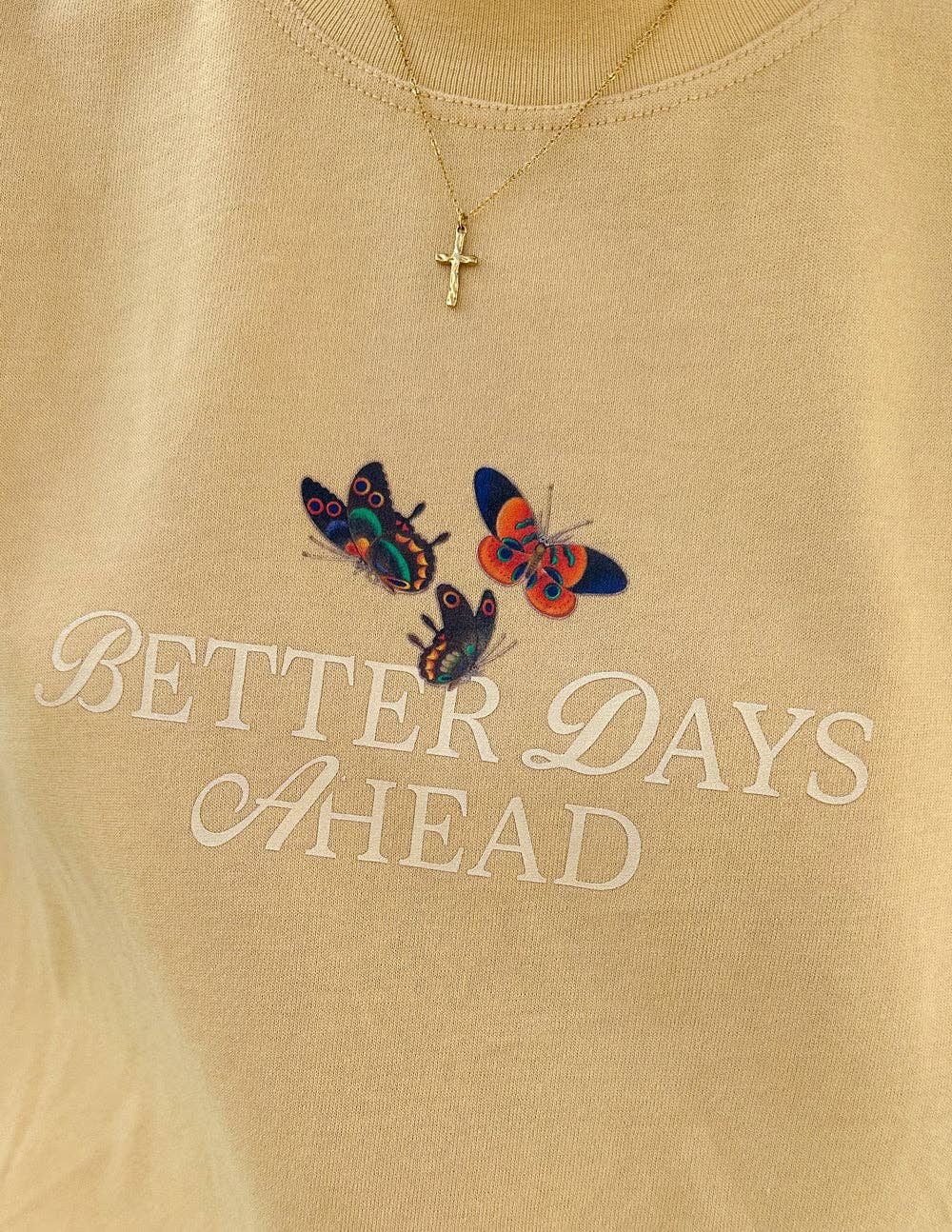 Elevated Faith - Wholesale Pendant/Charm Necklace - Textured Cross Necklace3