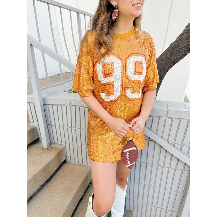 Sequin Game Day Oversized Top for wholesale by Paperdoll