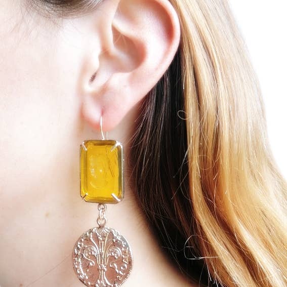 Patrizia Daliana - Wholesale Dangle Earrings - Patrizia Daliana | “Fiorino & Giglio” - OR-FI Earrings/14.11