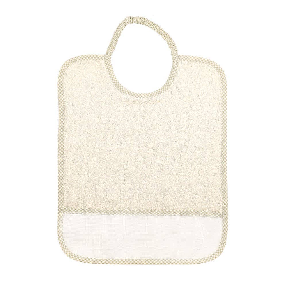 Almatex srl - Wholesale Diaper (Cloth) - Baby - 6 MAXI BIBS 29X36 with ELASTIC personalized with the name you want.10