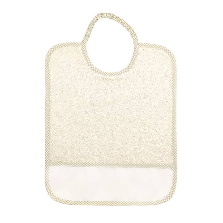 Almatex srl - Wholesale Diaper (Cloth) - Baby - 6 MAXI BIBS 29X36 with ELASTIC personalized with the name you want.10