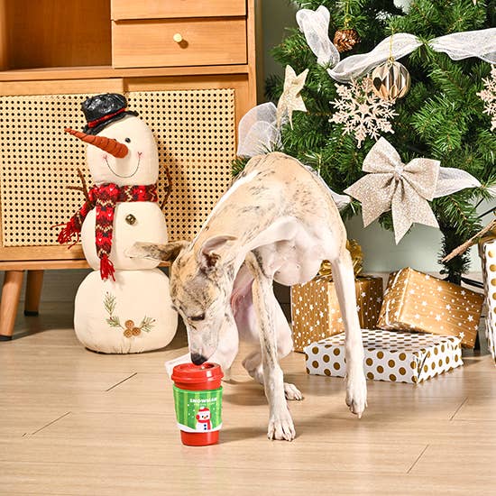 Hugsmart Products Inc – Großhandel Haustier-Kauspielzeug – Hund – HugSmart Pet - Happy Woofmas | Schneemann Puppuccino3