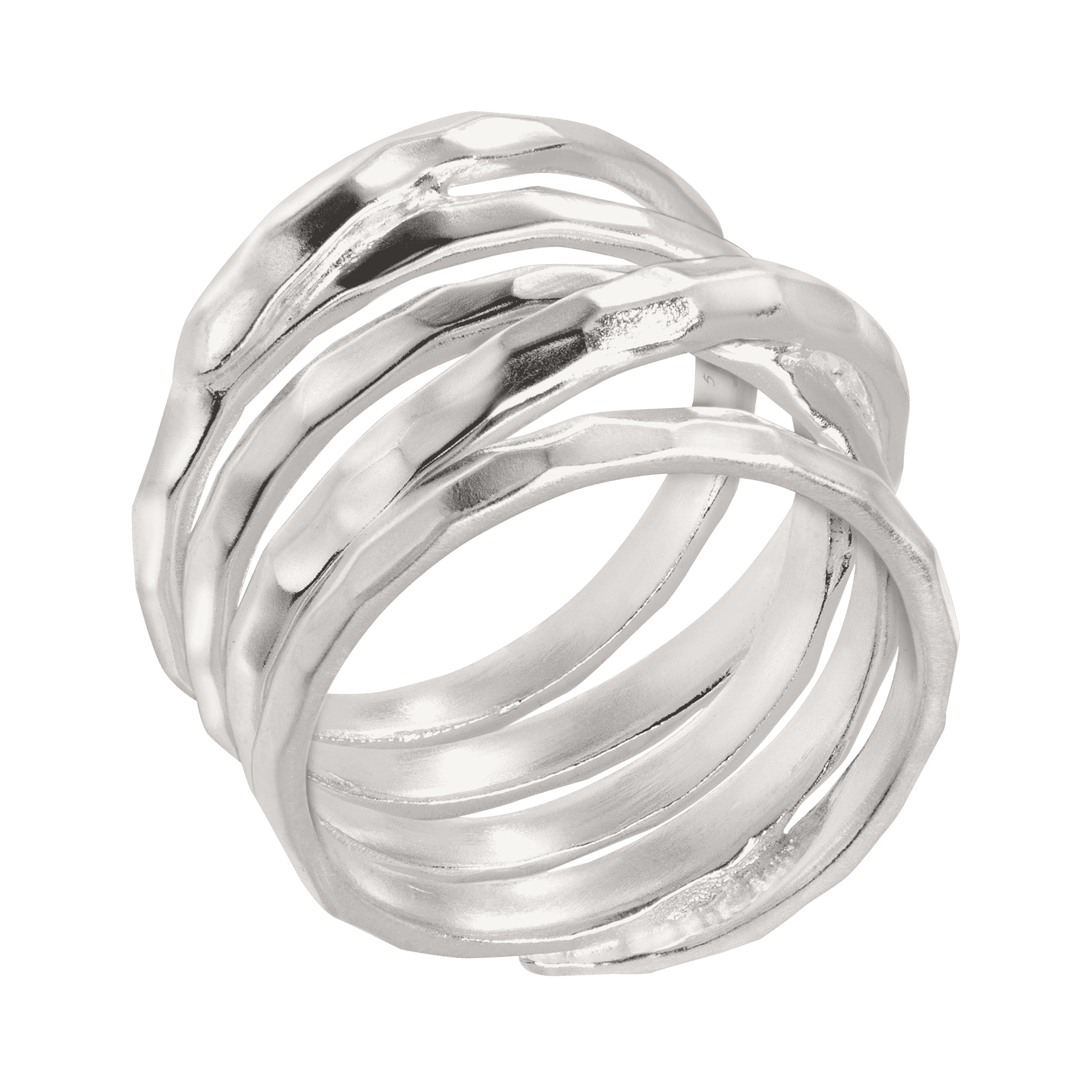 Silpada - Wholesale Band/Stacked Ring - Silpada 'Wrapped Up' Overlapping Textured Band Ring in Sterling Silver, Size 113