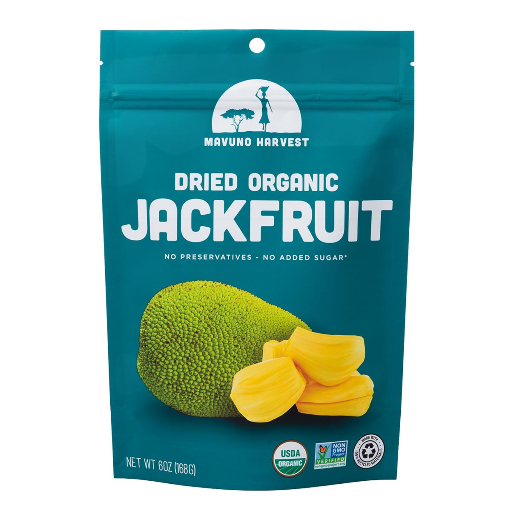 Mavuno Harvest Organics - Wholesale Dried/Dehydrated Fruit - Organic Dried Jackfruit, 6-pack case4