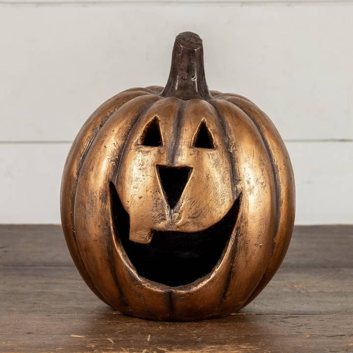 CITROUILLE À GRANDE BOUCHE OR 11,5" pour la vente par Ragon House