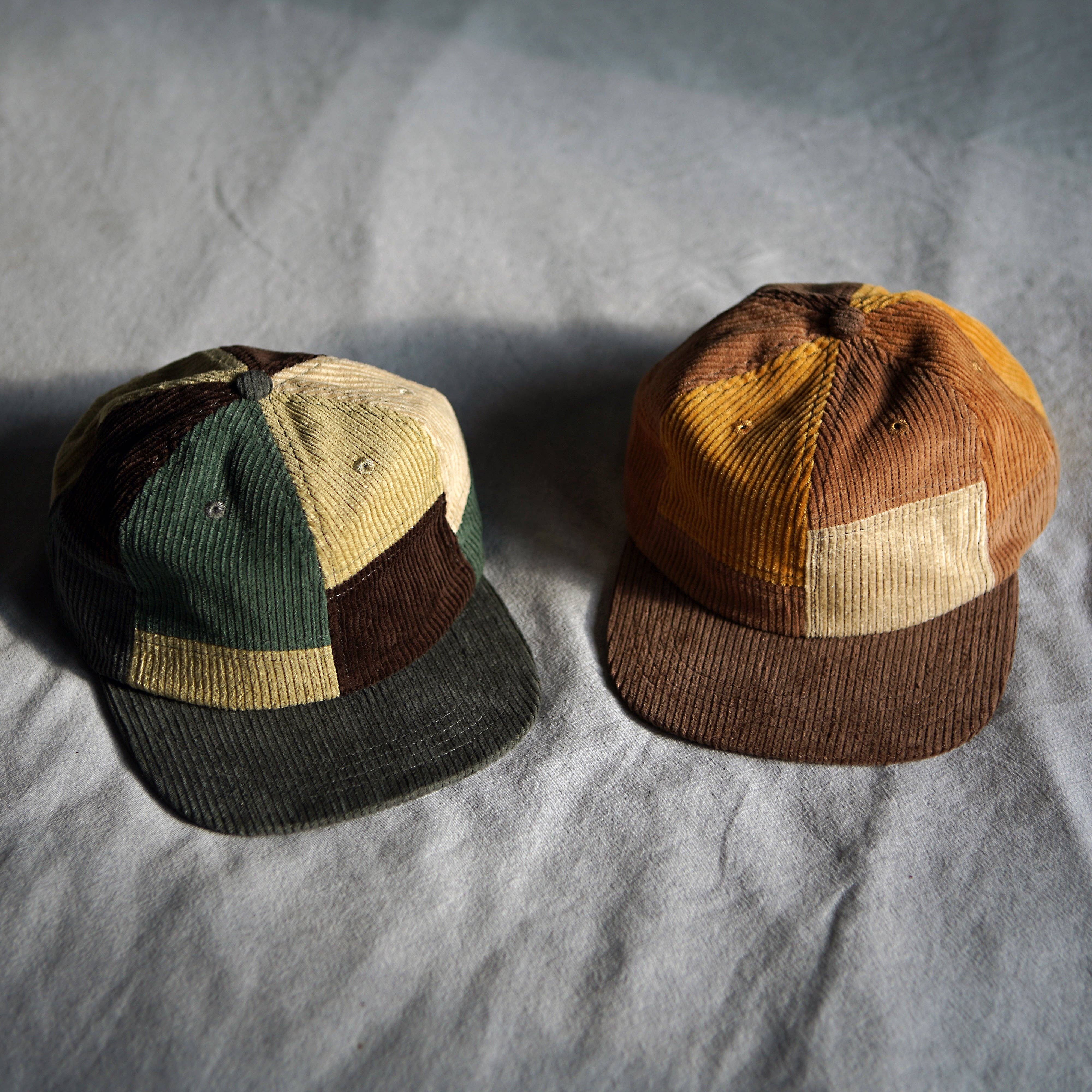 Stuntin Goods - Wholesale Flat Brim Cap - Unisex - Patchwork Corduroy Hat16