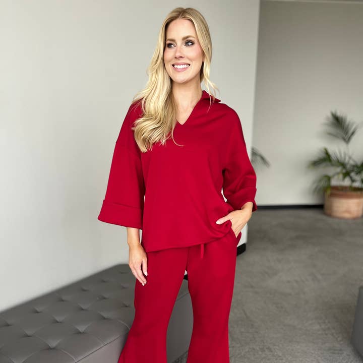 Scuba Modal Set Mocha, Red, Black, Royal Blue(Plus) for wholesale by FARMASI & Just Believe Boutique Wholesale