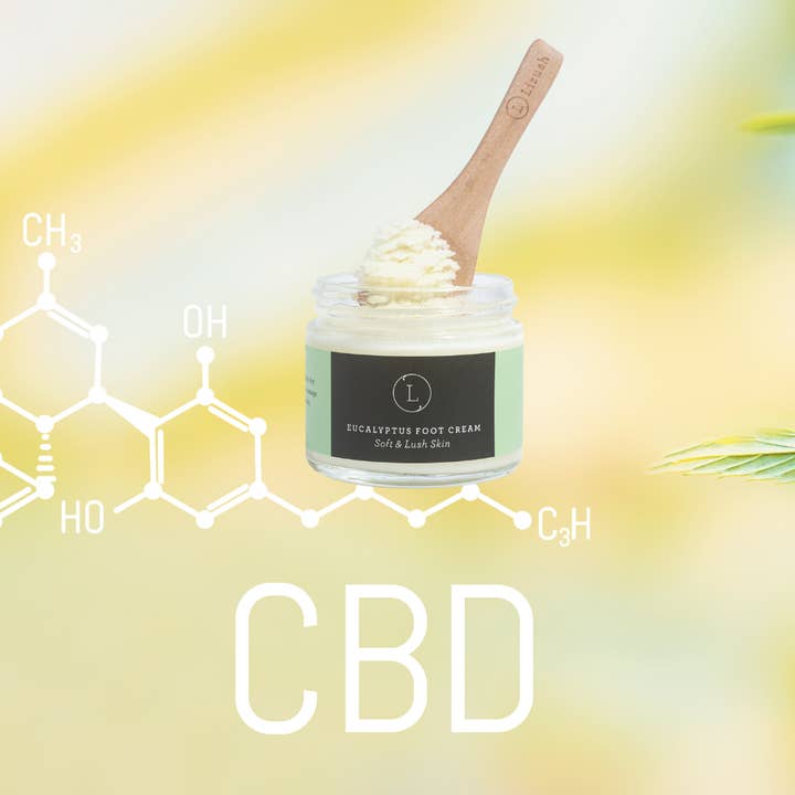 CBD Sheasmör Kroppskräm, Balsam, Lotion - 2oz glasburk för wholesale av Lizush