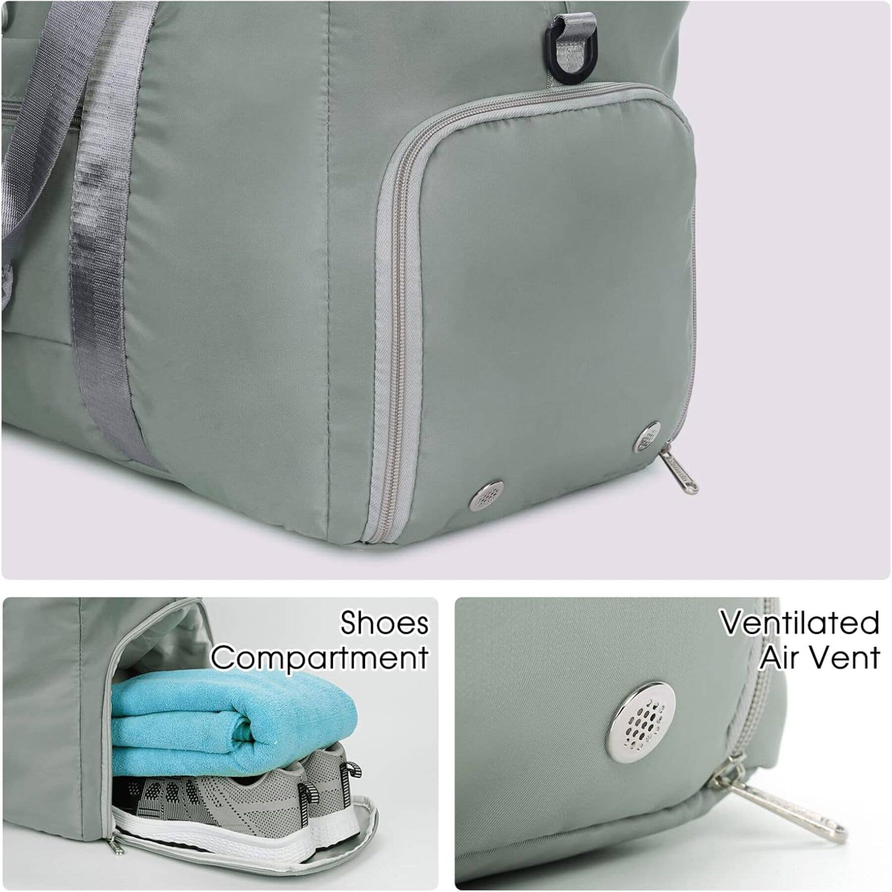 wandf – Großhandel Weekender-Tasche – Damen – Ceneda 20" Sporttasche mit Nassfach und Schuhfach11