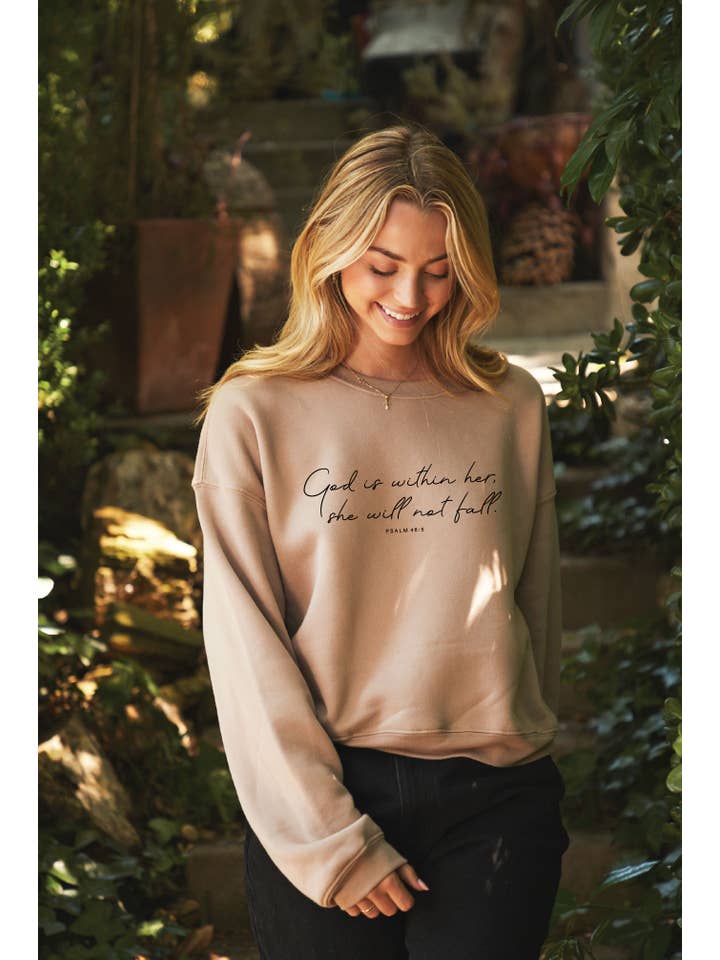 OAT COLLECTIVE - Wholesale Graphic Sweatshirt - Women's - GOD IS WITHIN HER Mid Graphic Sweatshirt2