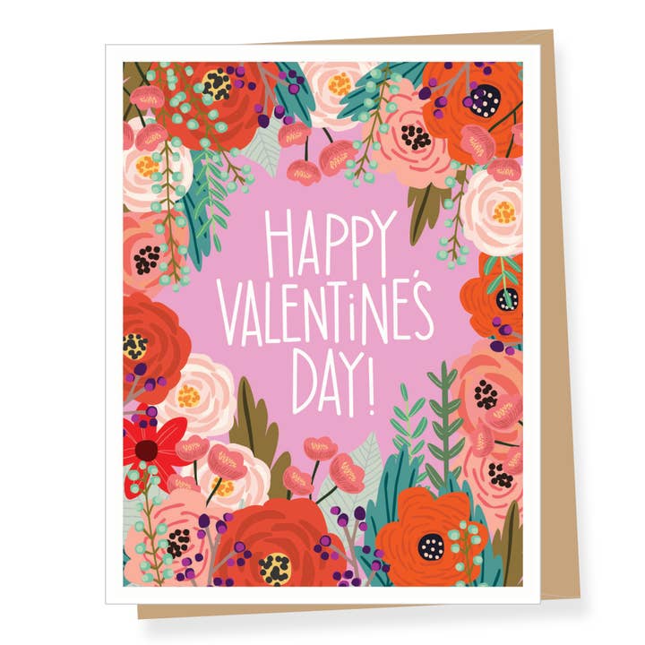 Floral Valentinsdag Card for engroshandel hos Apartment 2 Cards