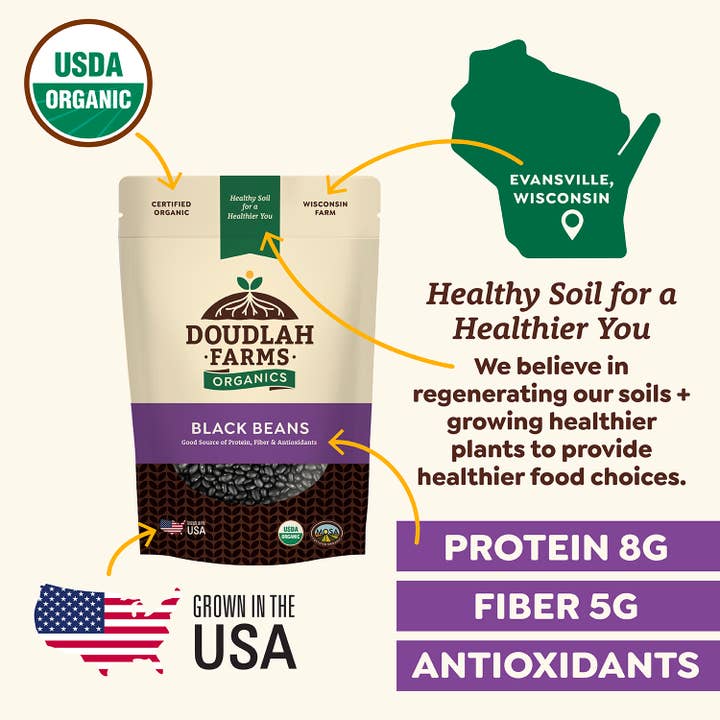 Doudlah Farms Organics - Wholesale Beans - Organic Black Beans4