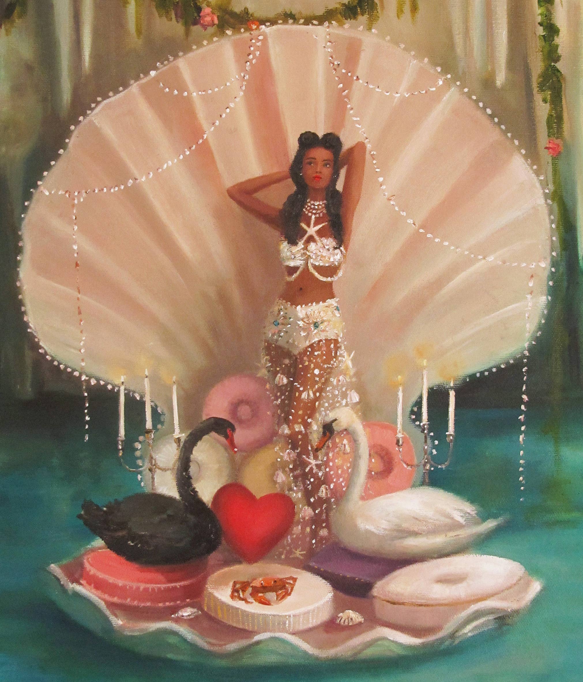 JANET HILL STUDIO - Wholesale Art Print - Venus In Her Lair. Art Print 8.5"x11"1