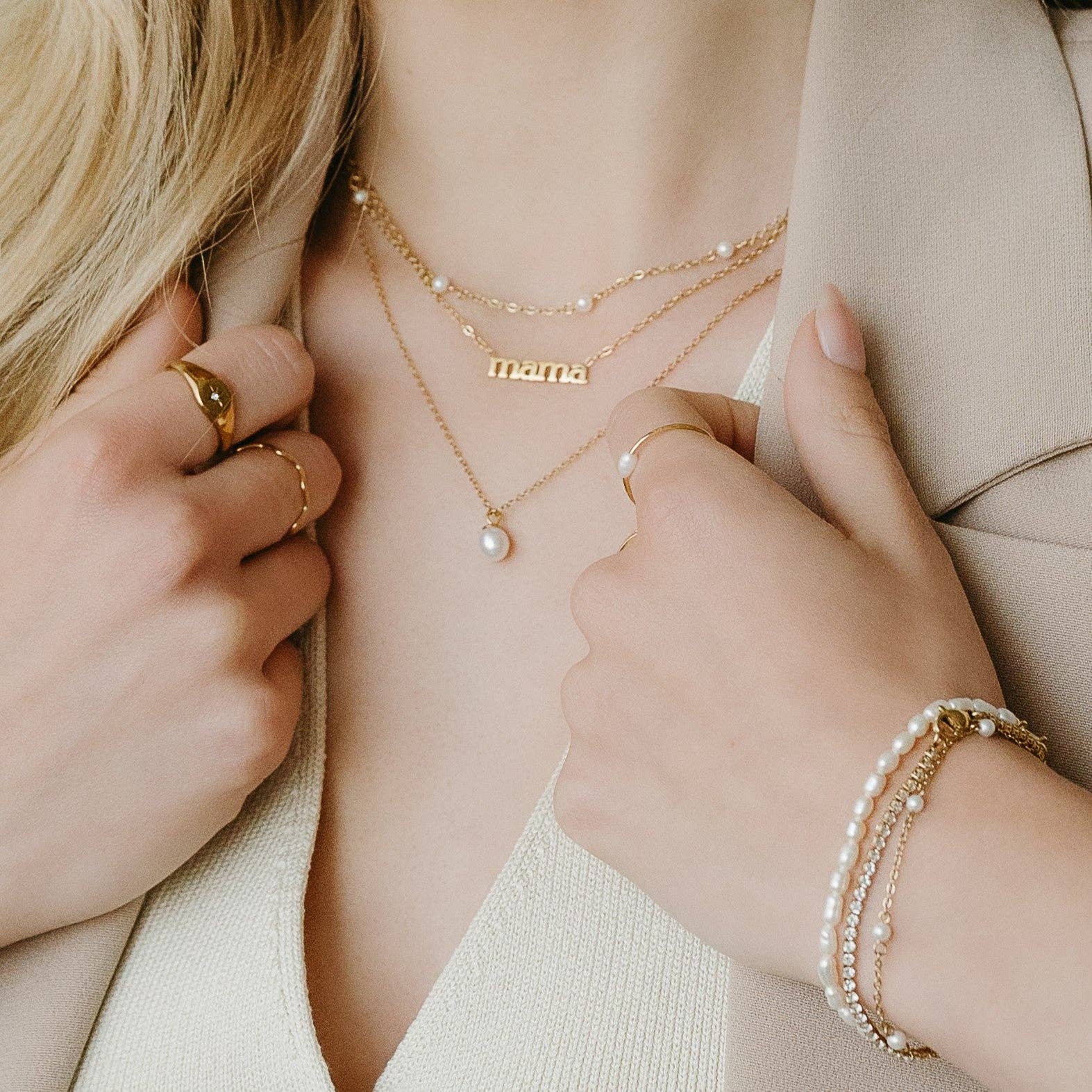 PETITE GOLD - Vente Bracelet de perles - Bracelet Perles d'eau Douce3