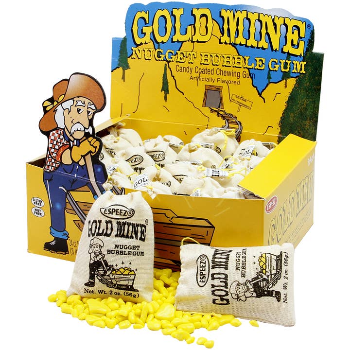 Taste Of The Rockies - Wholesale Chewing Gum - Gold Mine Gum – Nostalgic Bubble Gum in Drawstring Satchels