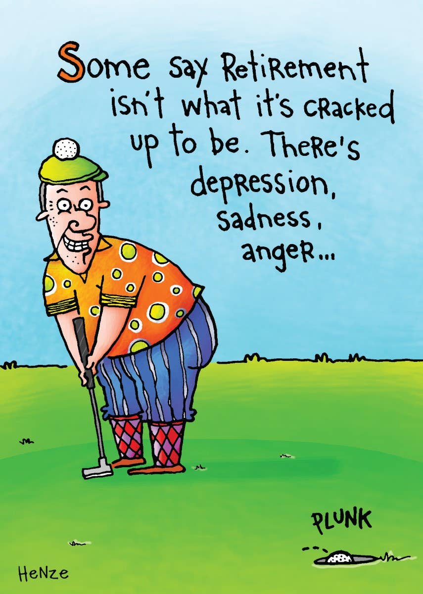 Oatmeal Studios - Vente Cartes pour départ à la retraite - Carte des étapes de la retraite - 89932