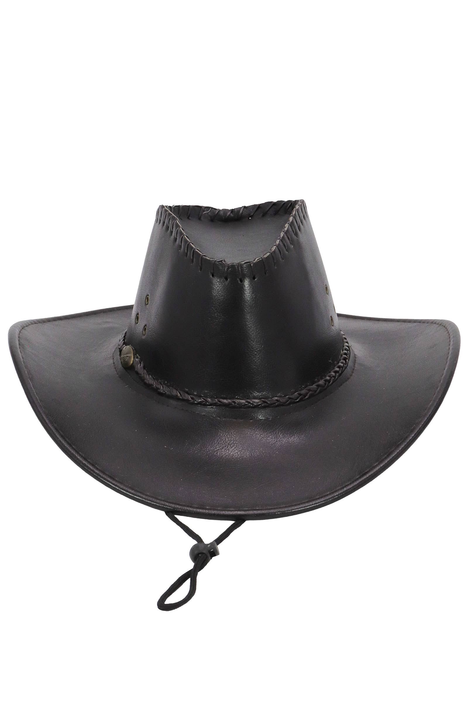 Cap Zone - Wholesale Cowboy Hat - Unisex - Braided Vegan Leather Cowboy Hat9