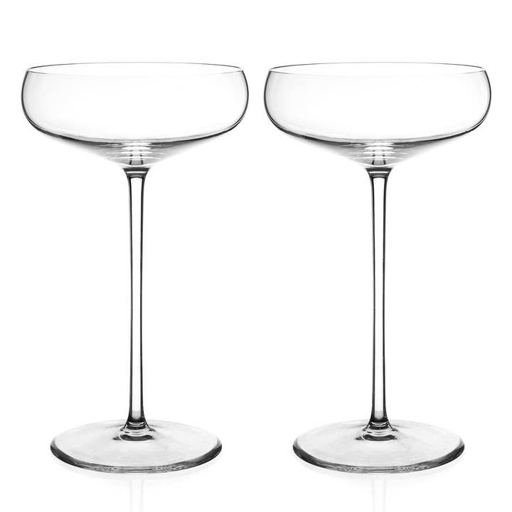 DIAMANTE – Großhandel Cocktail-/Schnapsglas – Elegance Champagner-Untertassen, 2er-Set1