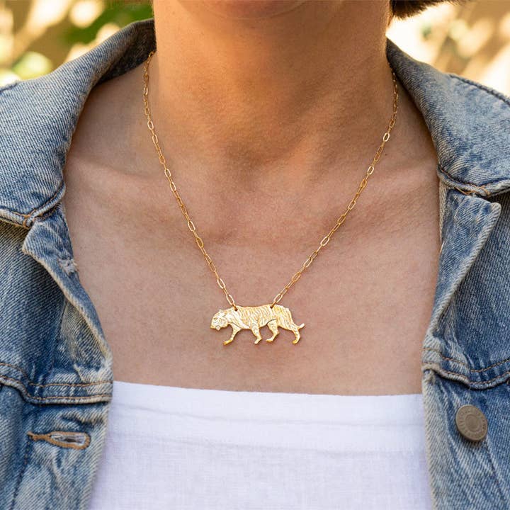 Amano Studio - Wholesale Pendant/Charm Necklace - Tiger Necklace
