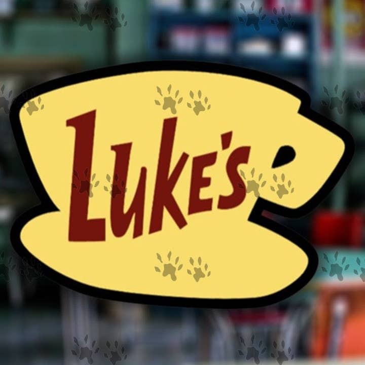 Luke'S Black Vinyl Decal Sticker for wholesale by The Red Otter