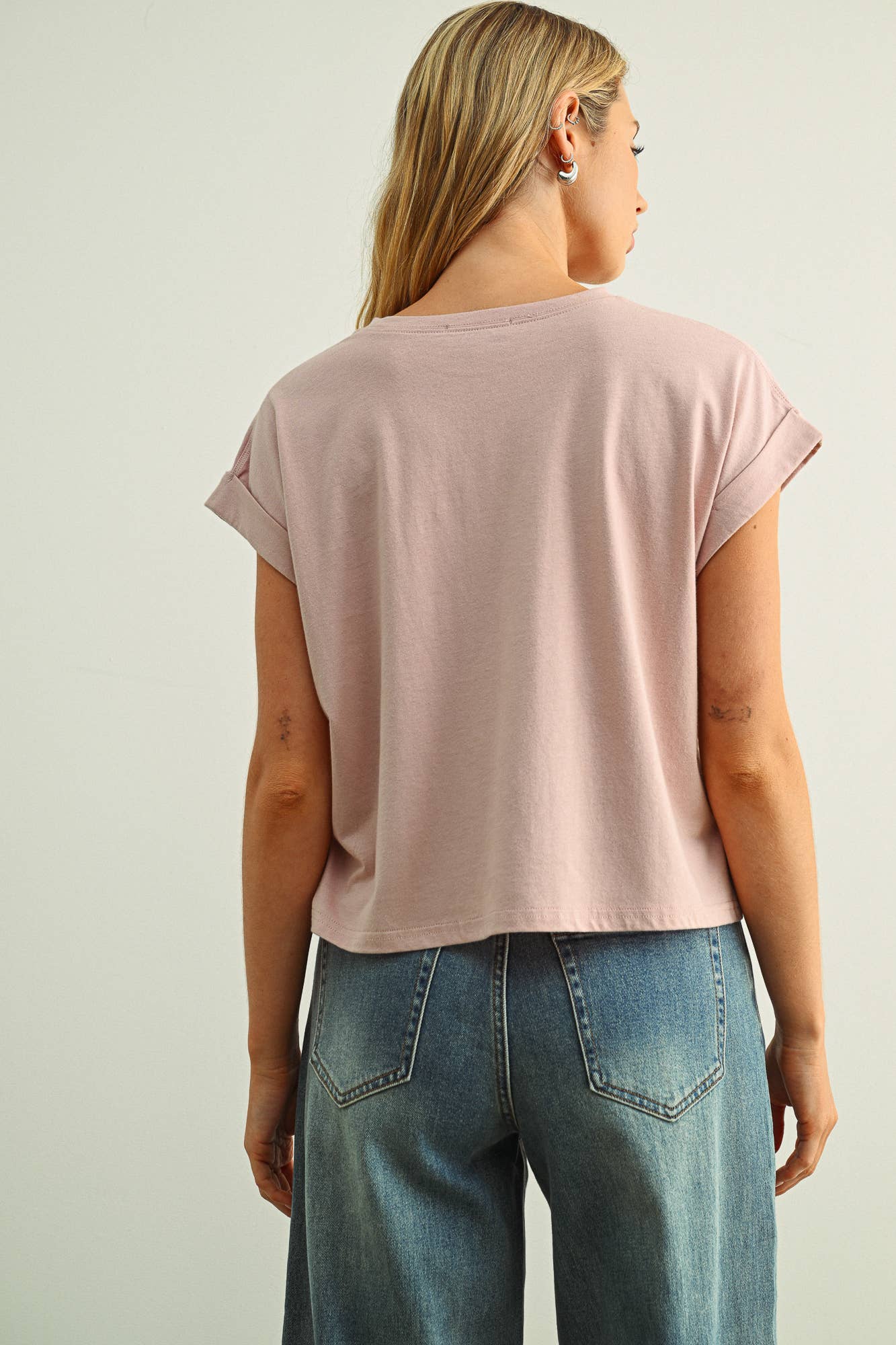 MIOU MUSE - Venta al por mayor Blusa - Mujer - Blusa de manga con puño y cuello redondo26