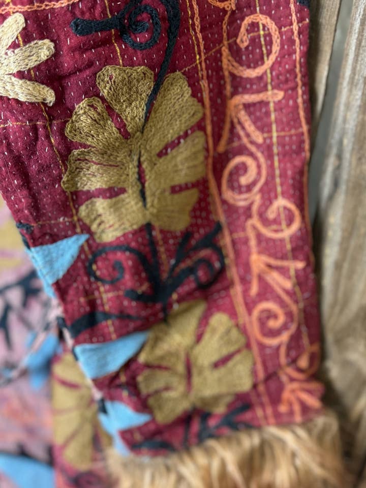 Wylder Trading Company - Wholesale Fur/Faux Fur Coat - Women's - Canyon Bloom Coat 027 (Long-Length) | Penny Lane Style Boho10